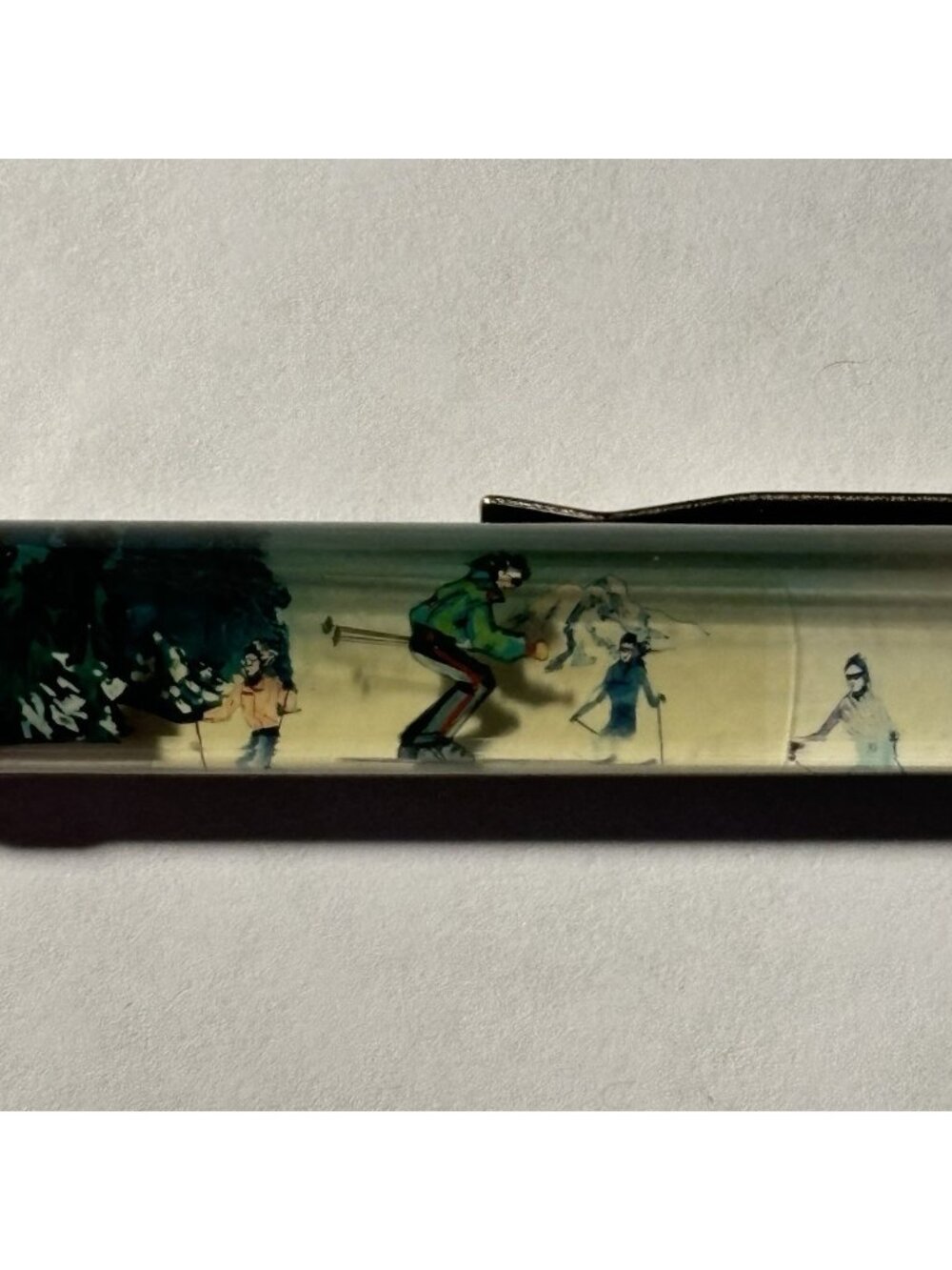 Colorado Floaty Pen Skier Moves by Snowy Mountain Skiing State Souvenir Vintage
